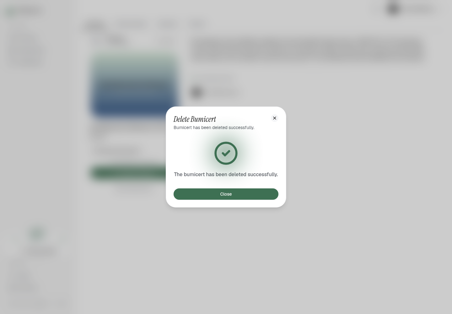 Delete success
