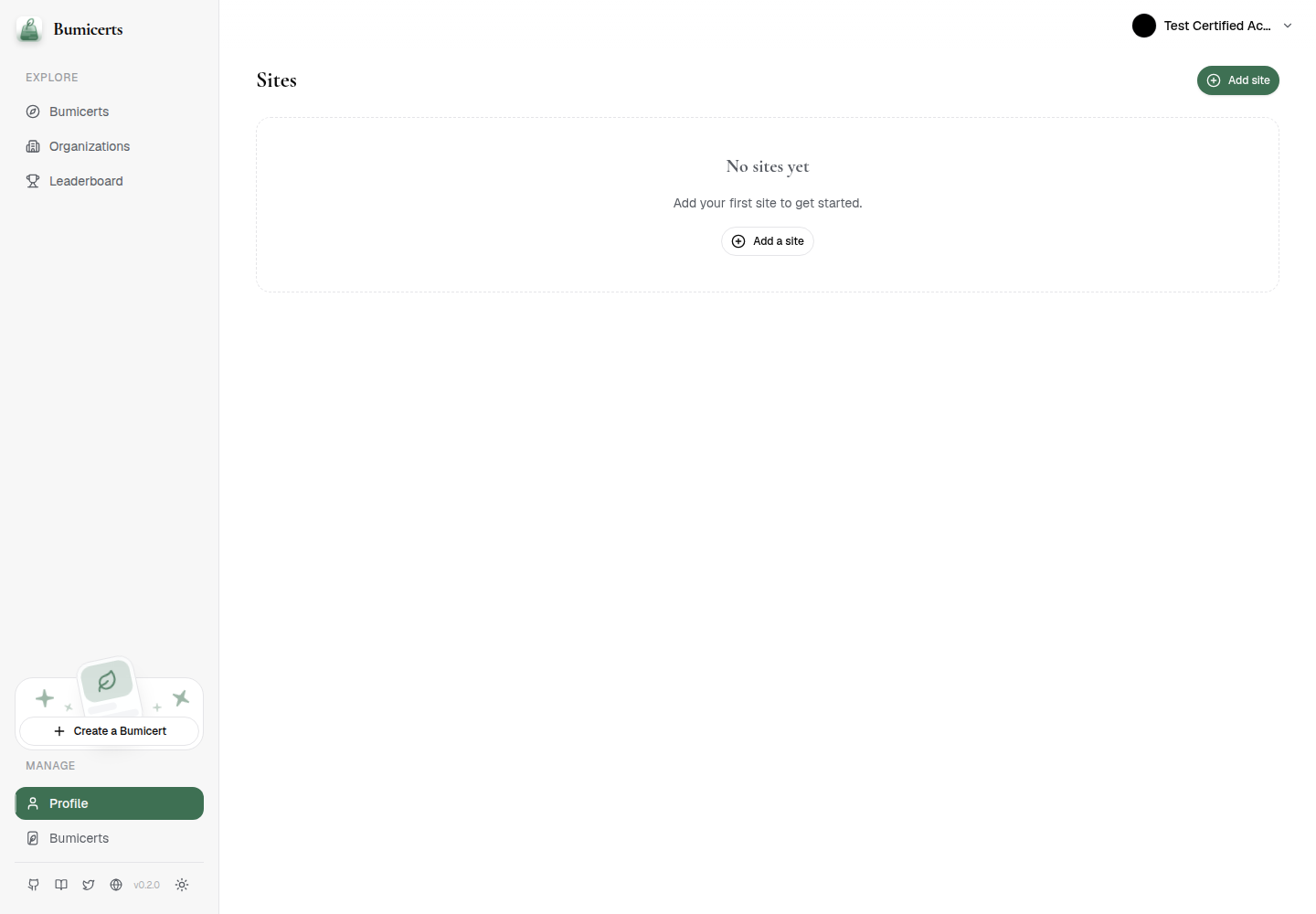 No sites after cleanup