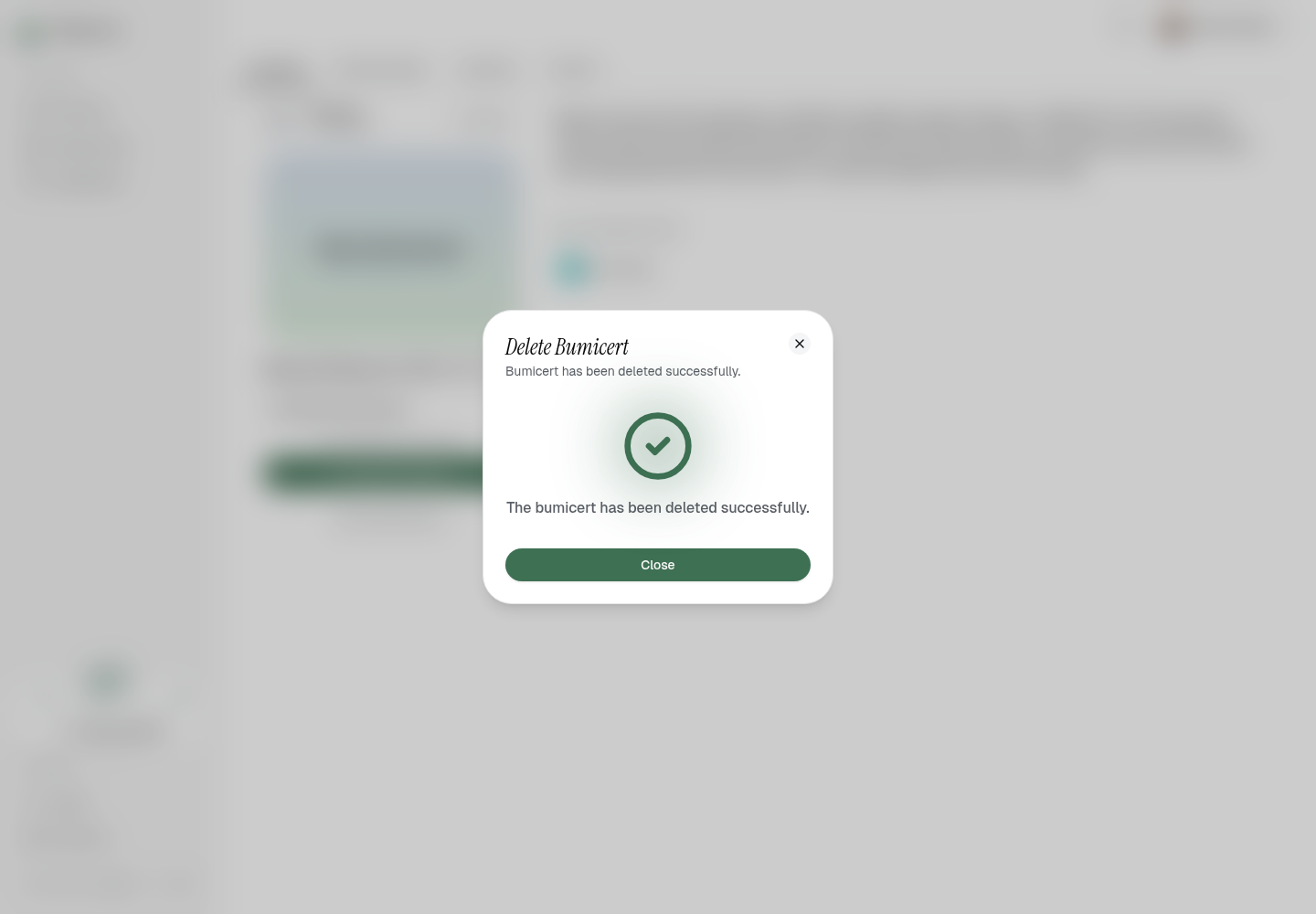 Delete success
