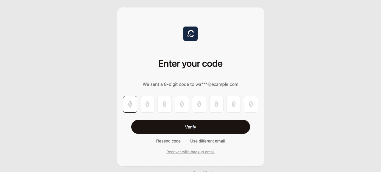 ePDS auth OTP entry page