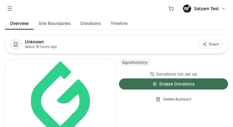 Bumicert overview tab