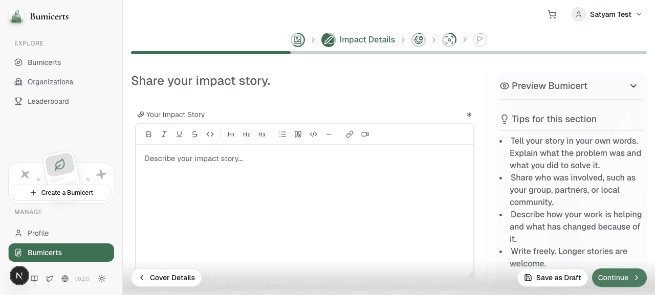 Step 1 impact