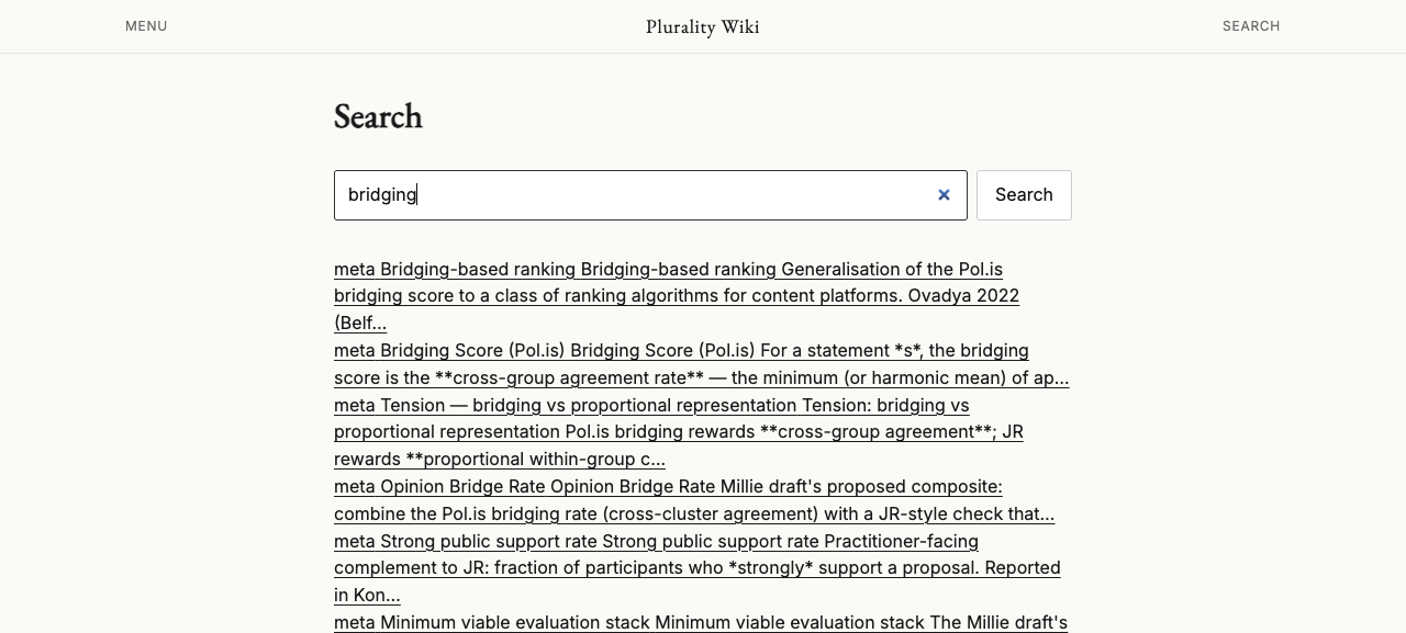 Search results for bridging