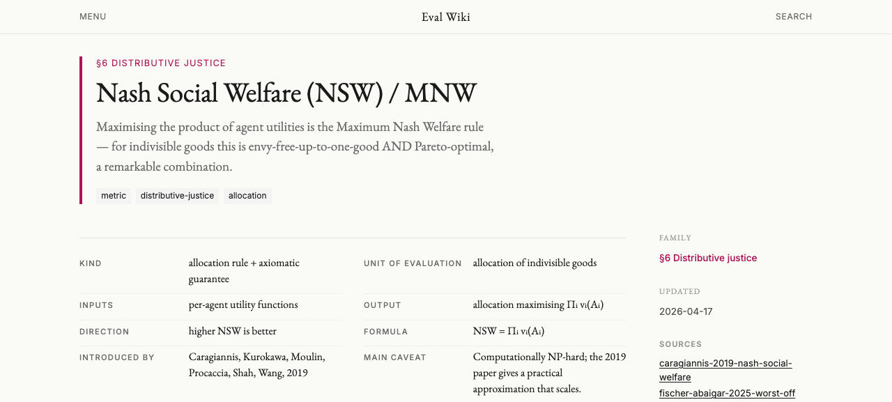 NSW page with card