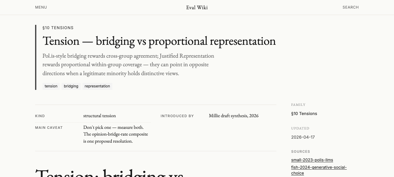 Bridging vs JR tension