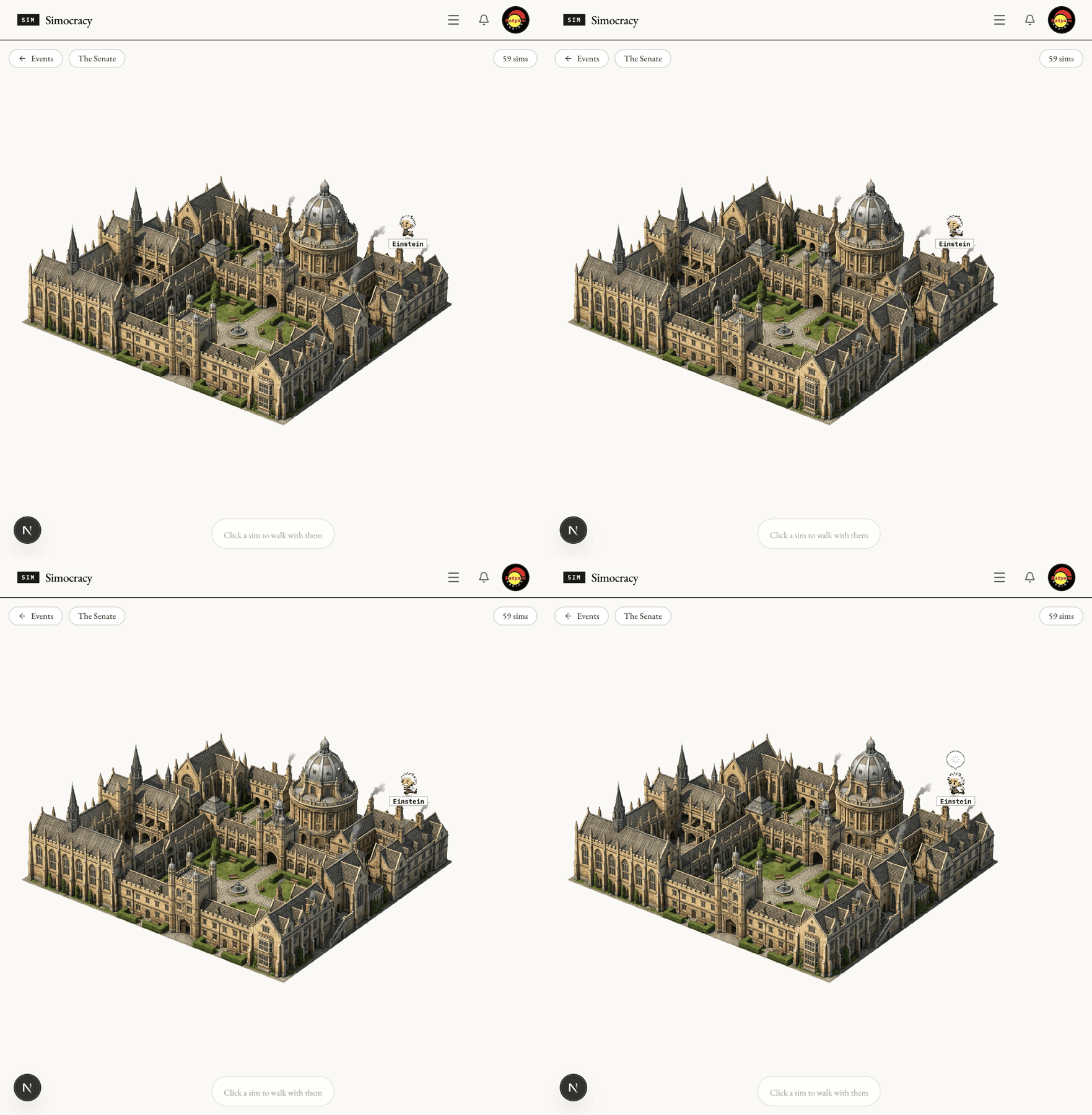 Four motion frames over six seconds
