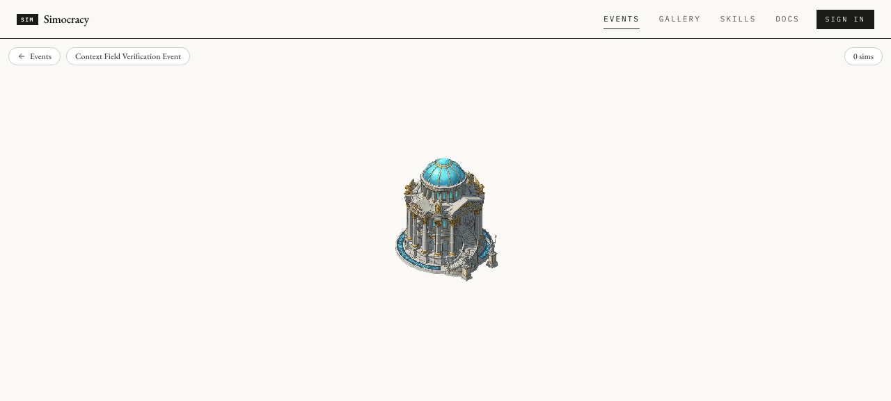 Event world with the senate building rendered (default image)