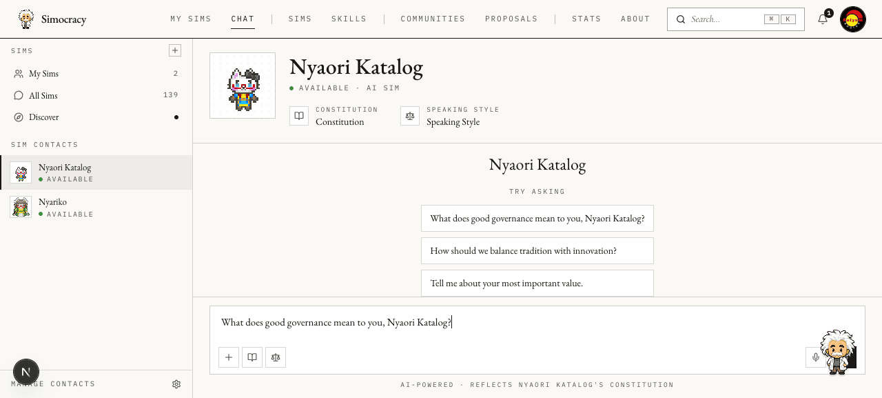 Suggestion clicked